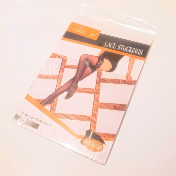 Sexy  Leg Lace Thigh High Stockings Lingerie - Picture 3 of 4